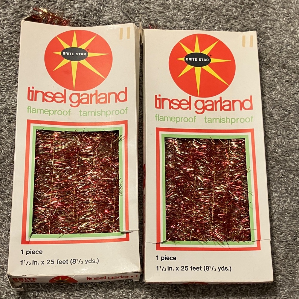 Vintage BRITE STAR Tinsel Garland